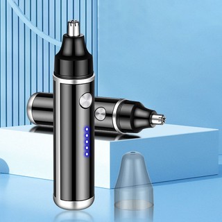  Máy tỉa lông mũi cầm tay mini đa năng cạo sạch mọi ngóc ngách hiển thị mức báo pin sạc USB tiện lợi 
