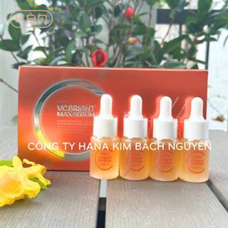 Bộ 4 Chai Serum Vitamin C VC Bright Max - 1 Bộ Tặng 50g Mặt Nạ Dẻo - Làm Sáng Da, Mờ Thâm