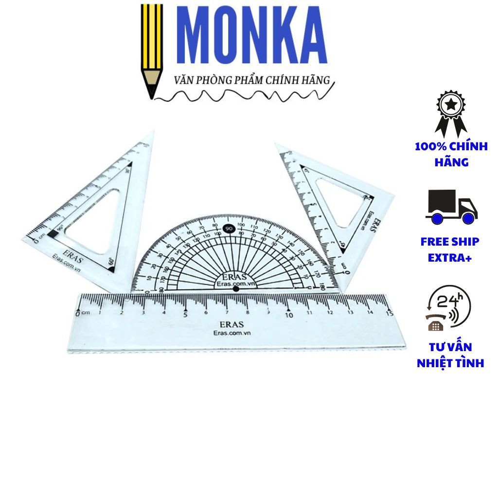 Bộ Thước Eke 15cm Eras E901
