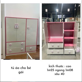 [SALE LỚN] miễn ship 0đ- tủ xinh cho bé c1m25x1m08 nhựa Đài Loan - hàng ráp sẵn