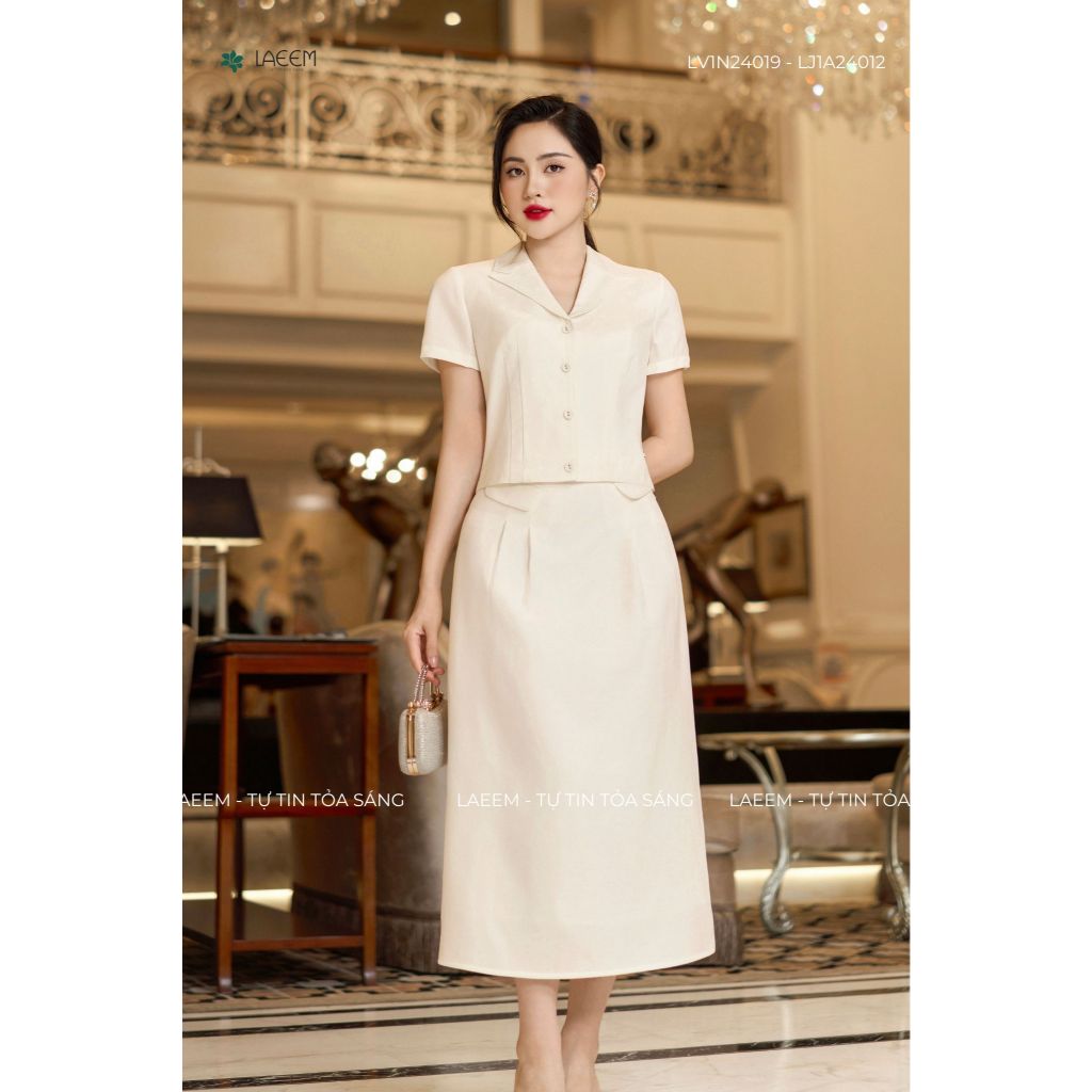 Juyp A cạp liền ly đôi thương hiệu cao cấp Laeem, LJ1A24012 chất liệu Gto