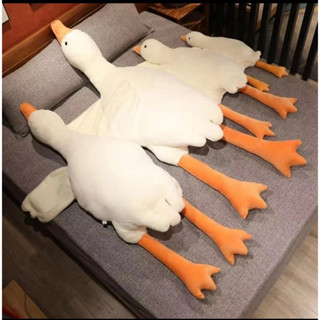 Gấu bông con vịt,thú nhồi bông,gấu bông to gối con vịt nằm sấp cho bé