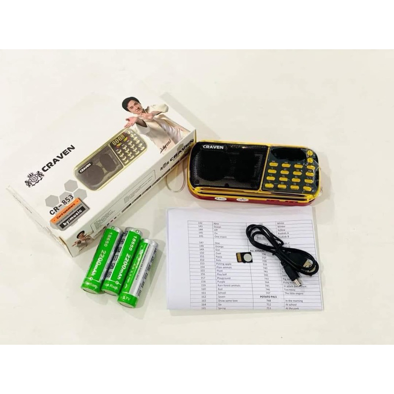 Loa craven 3 pin 853 tắm ngôn ngữ cho bé, thai giáo cho mẹ bầu