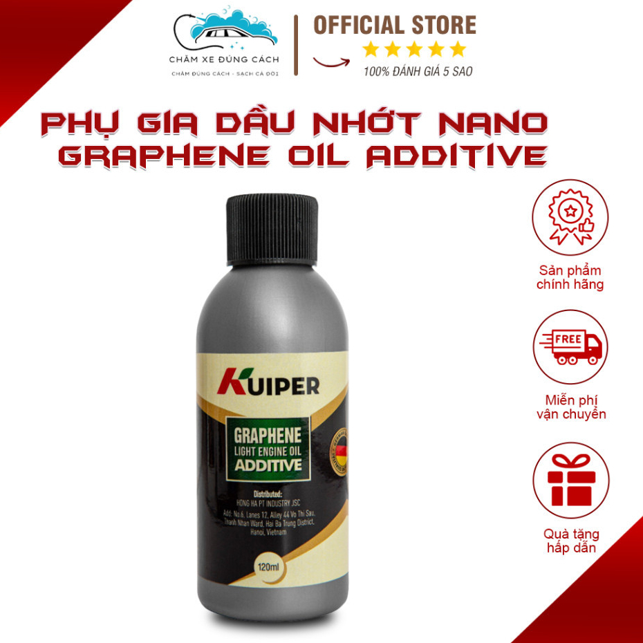 Phụ Gia Dầu Nhớt Nano Graphene Oil Additive Kuiper Giúp Động Cơ Tiết Kiệm Nhiên Liệu .