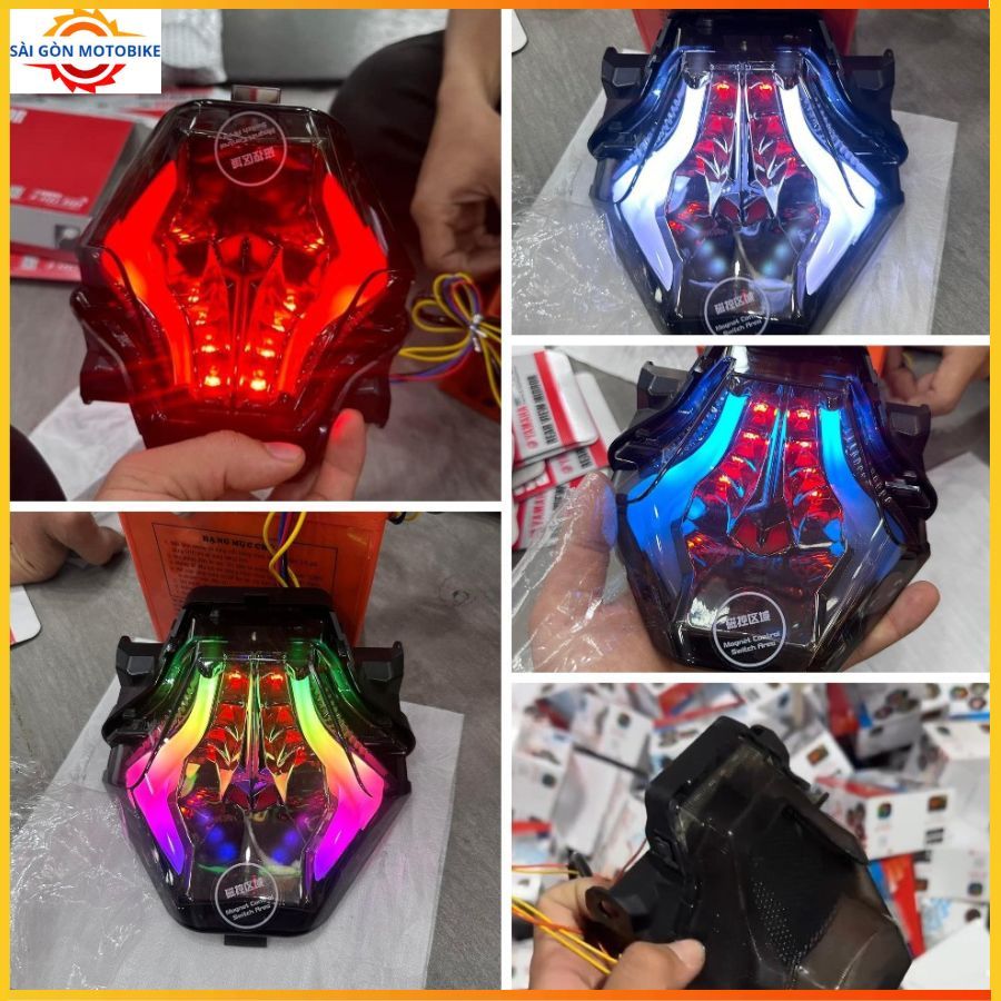 Đèn hậu TST Ex150 / Y15ZR V2 chỉnh màu bằng nút >>> Lắp đặt như zin Exciter150