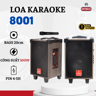 Loa Kéo kèm mic ONTEKCO 8001 Bass 20 Hát Karaoke tuyệt vời. Bảo Hành Chính Hãng 12 Tháng