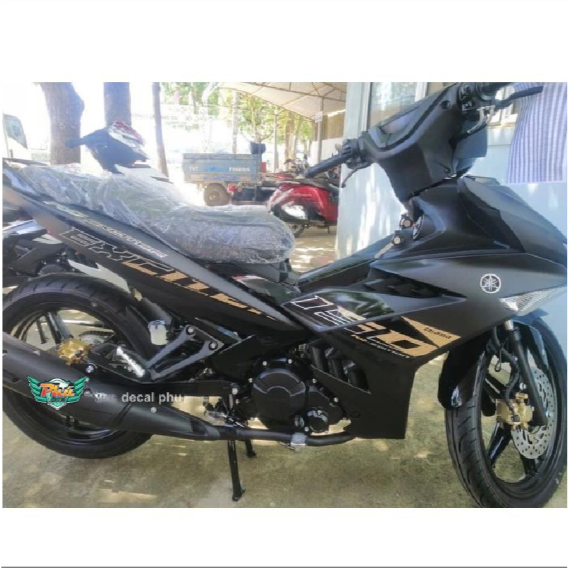 Tem Exciter 150 Đen nhám mẫu 2020 (V)