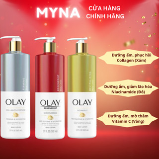 Kem Dưỡng Thể Olay Collagen B3 Firming & Hydrating Body Lotion 502ML_ Bản Mỹ