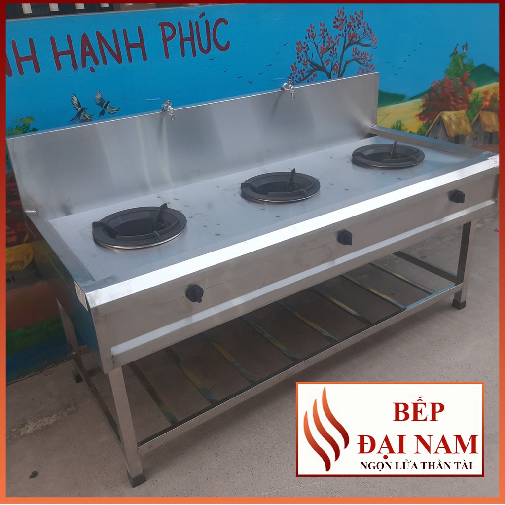 Bếp á 3 họng - bếp gas công nghiệp 3 họng lửa