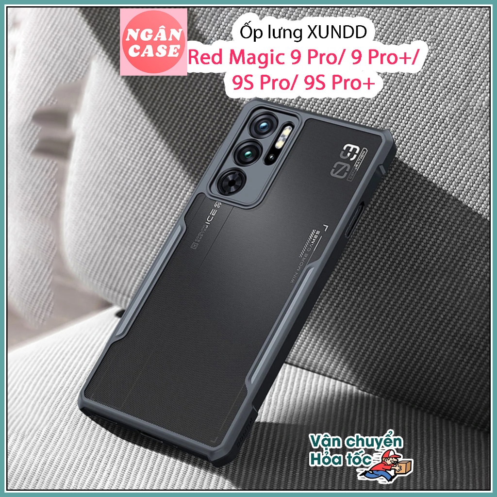 Ốp lưng XUNDD Red Magic 9 Pro / 9 Pro Plus / 9S Pro / 9S Pro Plus - Mặt lưng sọc, Viền TPU, Chống số