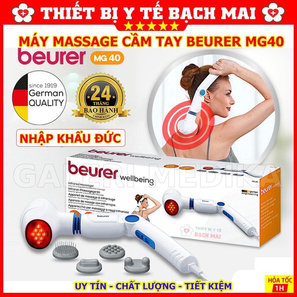 Máy Massage Cầm Tay Hồng Ngoại BEURER MG40 Nhập Khẩu Đức - Giảm Đau Nhức Mỏi Toàn Thân, Lưu Thông Kh