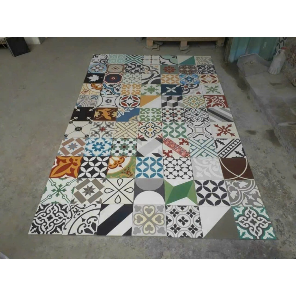 1 mét vuông gạch cổ điển ( lộn xộn ) ( 25 viên / m2 )