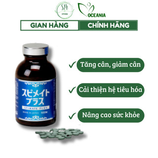  Tảo Xoắn Spirulina Nhật Bản - Spimate Plus tăng cường sức khỏe Hộp 600v-1200v Tracybee 