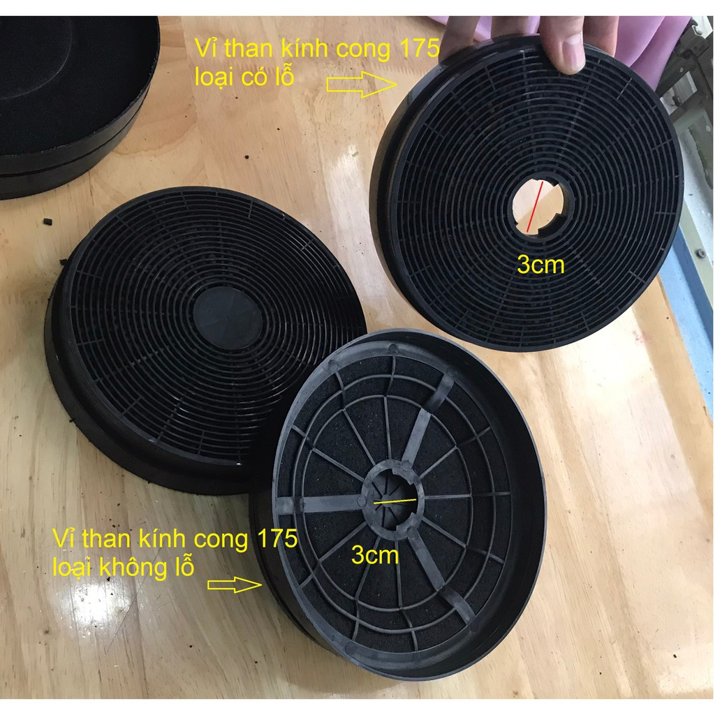 Vỉ than hoạt tính phụ kiện máy hút mùi các loại