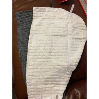 Bộ 2 khăn lau tóc 100% cotton, thấm hút nước tốt