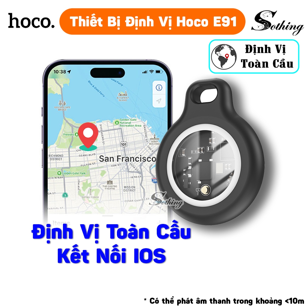 Thiết Bị Định Vị HOCO E91 Theo Dõi Oto, Xe Máy SOTHING Xiangwu - Chip Định Vị Mini Kết Nối Findmy IO