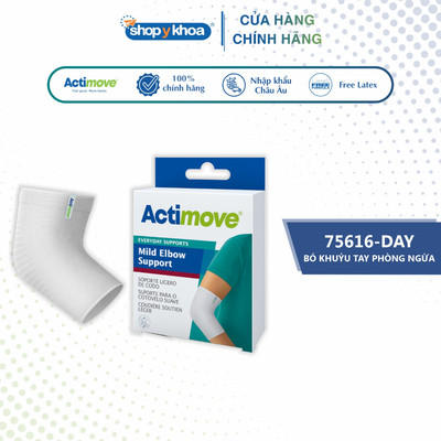 Bó Khuỷu Tay Phòng Ngừa Dạng Ống 75616-DAY, Màu Trắng [Actimove] - Nhập Khẩu Chính Hãng Châu Âu (1 Cái)