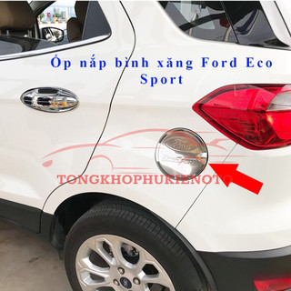 Ốp nắp xăng xe Ford EcoSport 2016-2024 Nhựa Mạ Crom sáng bóng
