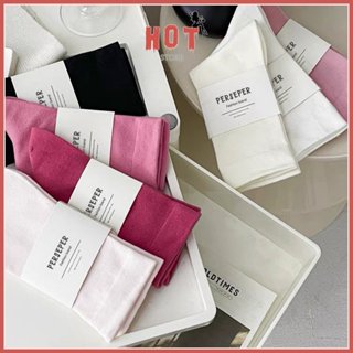 Tất cổ cao phong cách Hàn Quốc, vớ trơn chất liệu cotton mịn màng co giãn thoáng khí - Hot Store