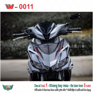 Tem rời Winner X Bạc đỏ đen