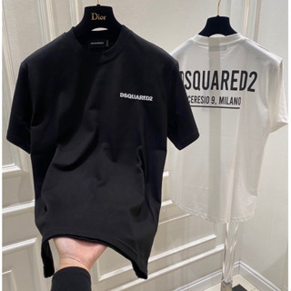 Áo thun DSQ2 Milano phong cách lên đồ cực dễ với 2 màu đen trắng , Áo thun Unisex Nam Nữ HOT 2025