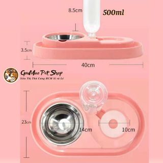 😺🦊 Bát Ăn Uống Tự Động Chống Kiến Cho Chó Mèo – Kèm Bình Nước Tiện Lợi 69