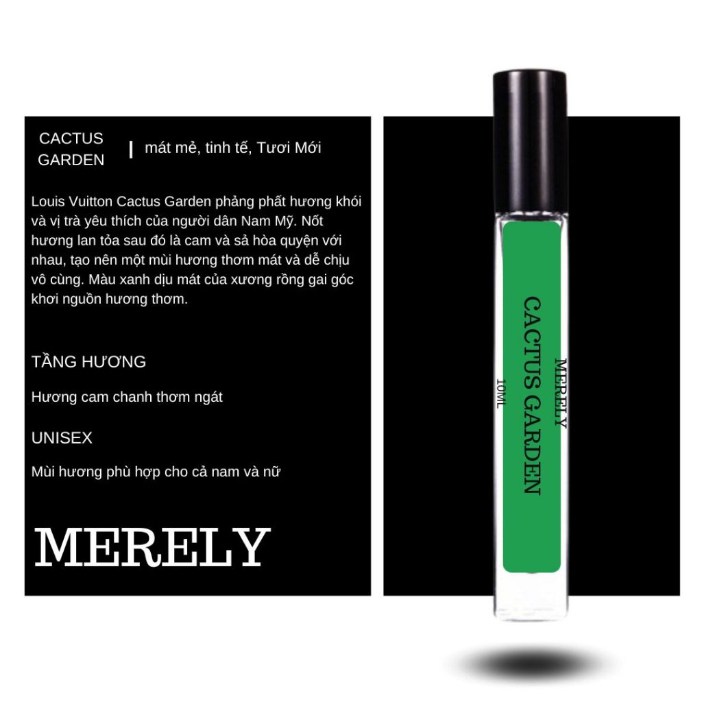 Nước Hoa MERELY Cactus Garden 10ml