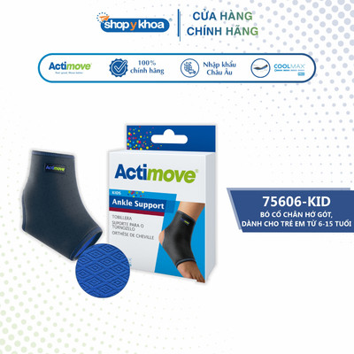 Bó Cổ Chân Hở Gót Trẻ Em 6-15 Tuổi  Actimove, Màu xanh Navy [75606-KID]. Nhập Khẩu Châu Âu (1 Cái)
