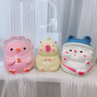   Chin Decor  Combo gà,chuột,heo ông tiết kiệm heo đất lợn đất sz bé 