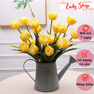 Hoa tulip 3 bông, Hoa giả trang trí nhà cửa, Decor phòng, phụ kiện chụp ảnh - Endy Shop