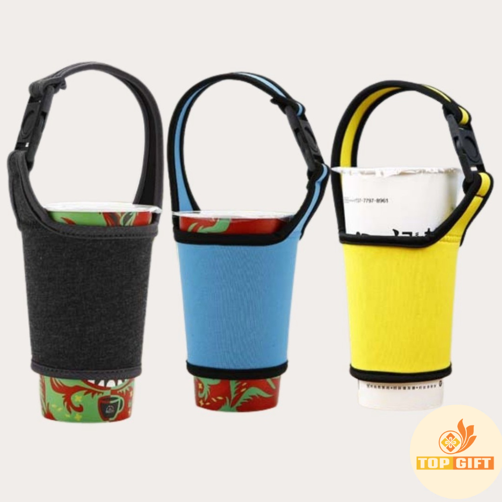Túi đựng Ly giữ nhiệt TopGift Coffee Holic 380ml - 700ml tiện dụng | BigBuy360 - bigbuy360.vn