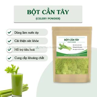 Bột cần tây sấy lạnh 500g, nguyên chất, thơm, mịn, pha uống giúp đẹp da, detox, giảm cân