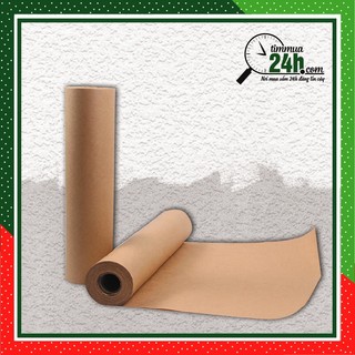  Giấy xi măng kraft dạng cuộn khổ 100cm loại dày và dai dùng bọc gói hàng bao tập cắt rập may... 