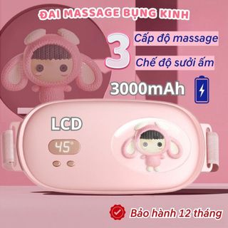 Đai chườm ấm bụng kinh, Máy massage bụng kinh giảm đau bụng tức thì khi đến kỳ