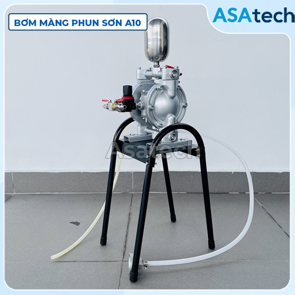 Máy bơm màng dùng khí nén A10 - Bơm sơn A10 (Full Bộ), Bơm màng phun sơn A10
