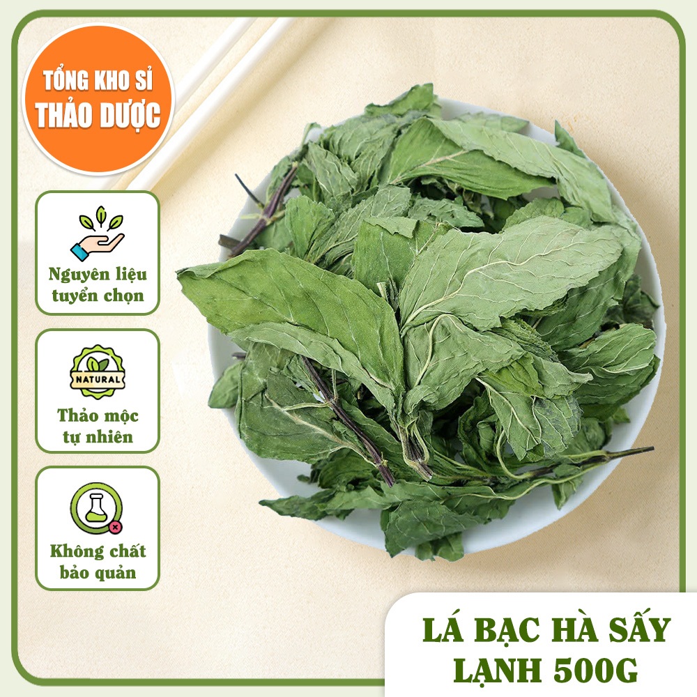 Lá bạc hà sấy lạnh 500g (Trà bạc hà khô thơm)