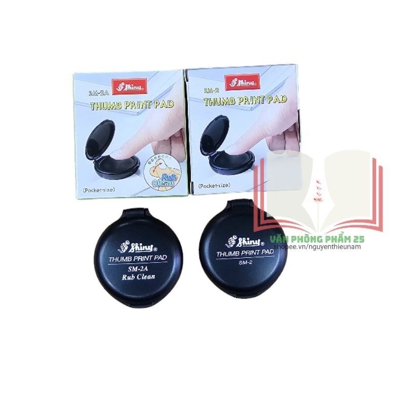 Hộp dấu lăn tay SM-2 (2A)shiny.bàn dấu lăn tay không dính.