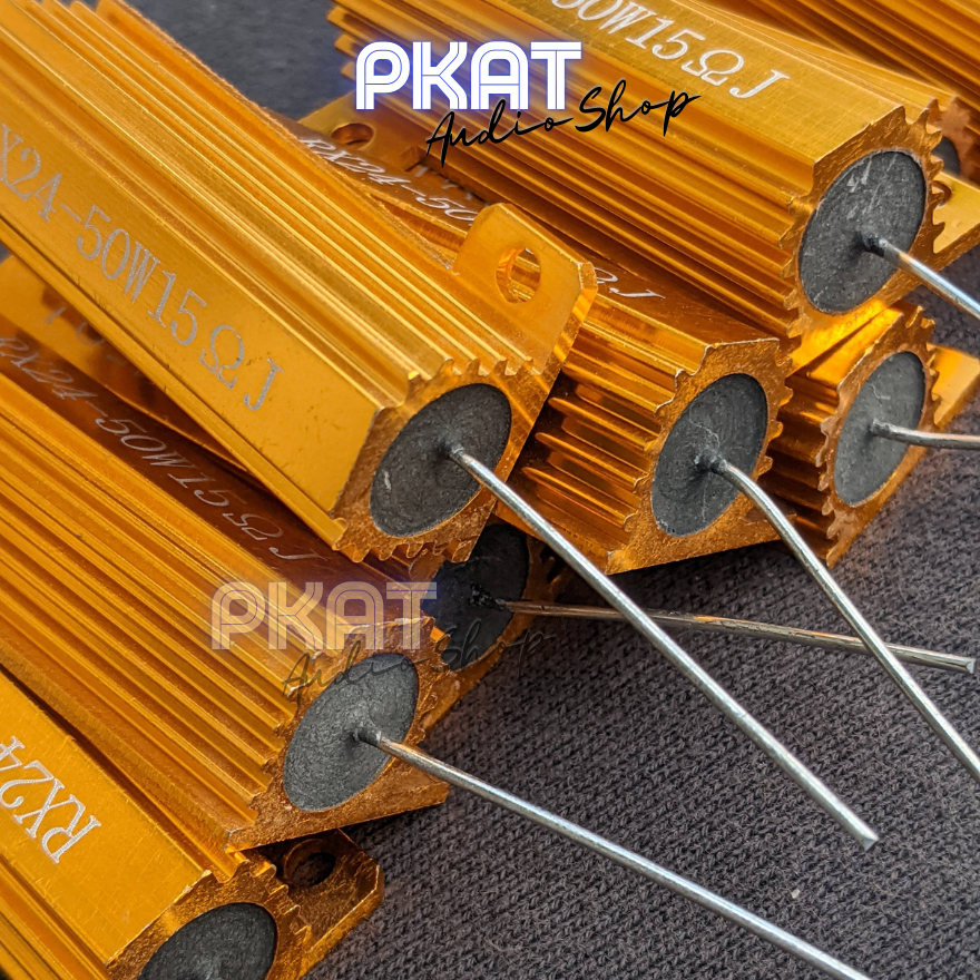 Điện trở 50w cho phân tần loa giá 1 cái hàng đẹp chân đồng 1 ly dài 35 mm