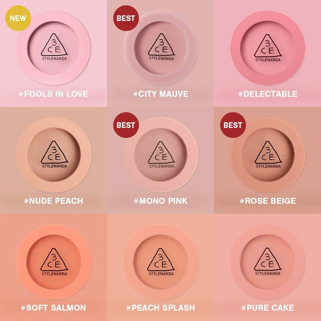 Phấn Má Hồng 3CE Mood Recipe Blush