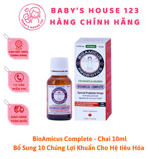 (Chính hãng) Men Vi Sinh 10 Chủng Thực Phẩm Bảo Vệ Sức Khỏe Bioamicus Complete - Chai 10ml