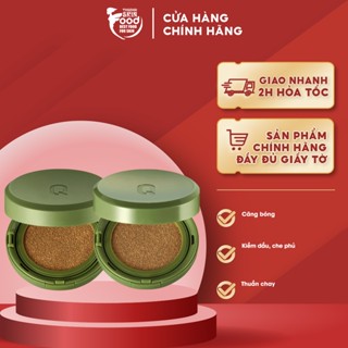 Phấn Nước Kiềm Dầu, Dưỡng Ẩm Cho Lớp Nền Căng Bóng, Bền Màu Glamrr Q Vegan Super Cover - Glow Cushion SPF50+/PA++++