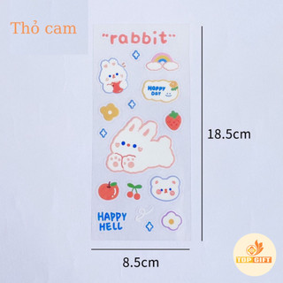 Sticker cute, Hình dán sticker trang trí TopGift