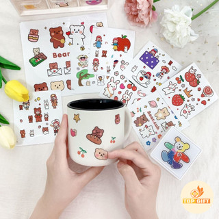Sticker cute, Hình dán sticker trang trí TopGift