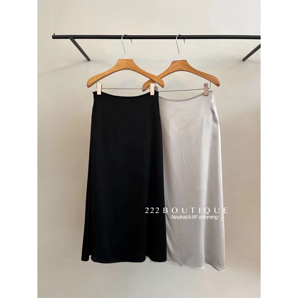 Chân váy lụa basic feel blessed 30086