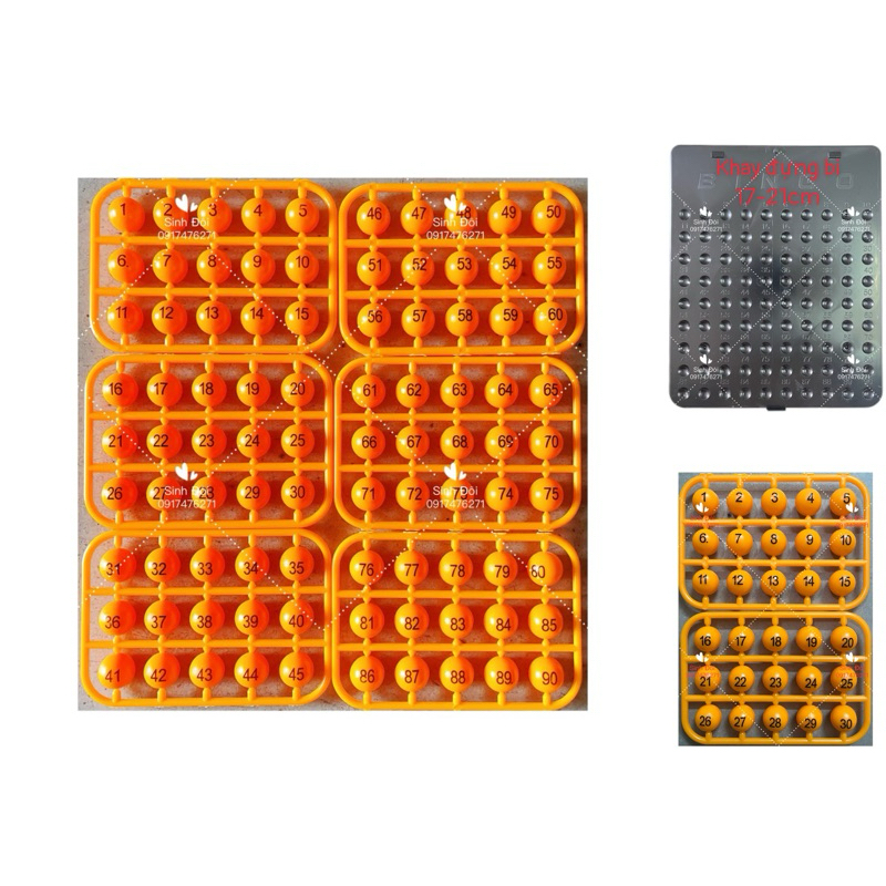 bi nhựa có in số - bi nhựa trò chơi