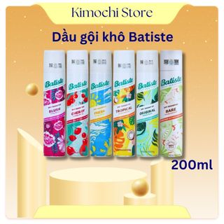   Date 2028  Dầu Gội Khô Batiste Dry Shampoo 200ml Hết Ngứa Hết Bết Dính giúp tóc bồng bềnh tức thì 