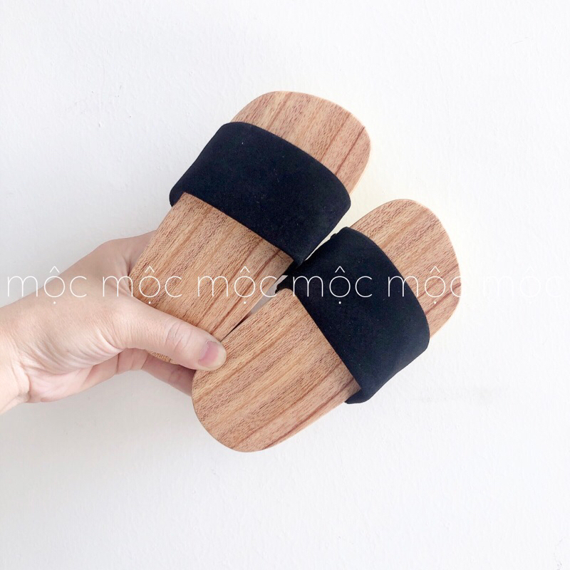 guốc mộc cho bé [KHÔNG TRỪ HAO - CHÂN NHỎ LÙI SIZE] guốc gỗ trẻ em phối bà ba, phối áo dài