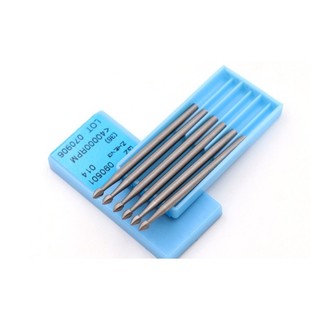 Mũi quả đào cán 2.35mm (6 mũi lũa quả đào cán 2.35mm từ 0.6mm-1.6mm)
