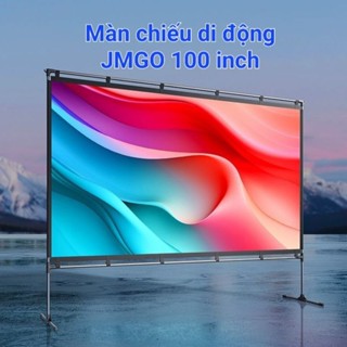 Màn chiếu di động ngoài trời JMGO 100 inch (16:9) - Vải chống nhăn -màn chiếu lắp ghép, gấp gọn cho du lịch, camping...