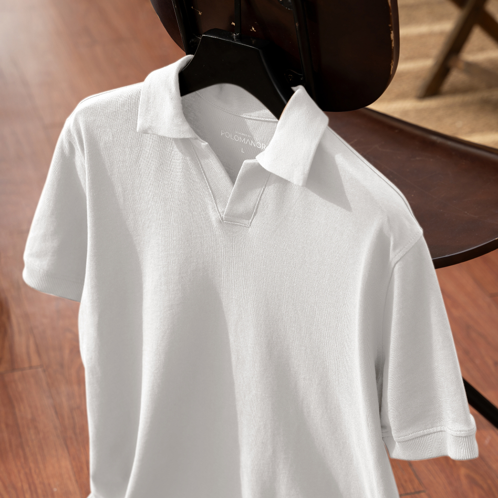 Áo polo nam MATANO có cổ trụ bẻ dệt sọc và họa tiết đẹp nổi bật, thể hiện cá tính, vải cá sấu cotton